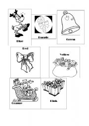 English Worksheet: There was an old lady who swallowed a bell (Christmas)