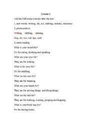 English Worksheet: Stationery