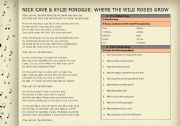 English Worksheet: Lessons with Music 5: STRANGER DANGER (Nick Cave: Where the Wild Roses Grow)
