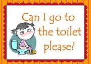English Worksheet: Can I go to the toilet please /supper my pencil, Bless you. Silence