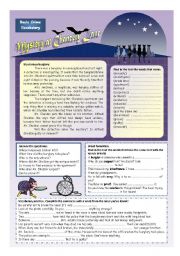 English Worksheet: Solve the mystery! (2 pages)