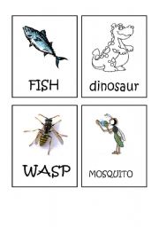 English Worksheet: Animals flash-cards part 5