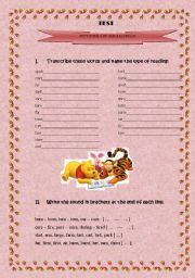 English worksheet: TEST (Types of reading)