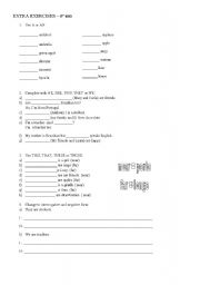 English Worksheet: Review to 6th grade first topics