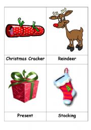 English Worksheet: Christmas Flashcards Part 1