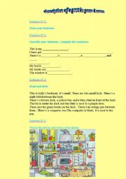 English Worksheet: description of the house