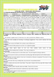 English Worksheet: THE IMPORTANCE OF LEARNING ENGLISH