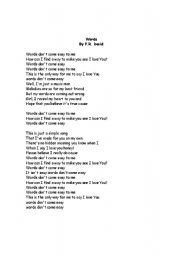 English worksheet: A great song to practice the Simple Present Tense!