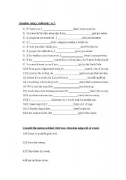 English Worksheet: Test on Conditionals 1 and 2