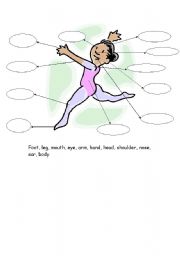 English Worksheet: Map a ballet dancer girl