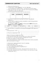 English worksheet: Test on immigration 2