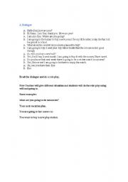 English Worksheet: using will and going to