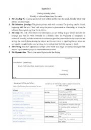 English Worksheet: Informal Letter