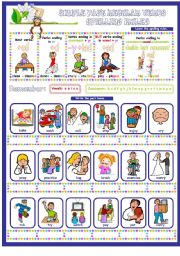 English Worksheet: Introduction to Spelling Rules of Simple Past Regular Verbs & Some Exercises