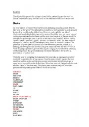 English Worksheet: Taboo Rules 2