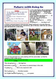 English Worksheet: Future with going to