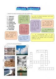 English Worksheet: Natural disasters