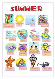 English Worksheet: SUMMER