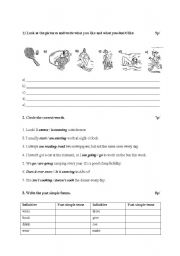 English worksheet: test