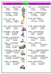 SIMPLE PRESENT VS. PRESENT CONTINUOUS