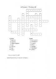 English worksheet: A phonetics crosswords