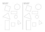 English Worksheet: Oral game shapes and colours