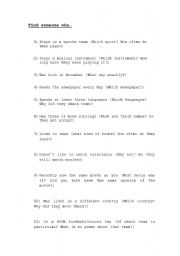 English Worksheet: Autographs