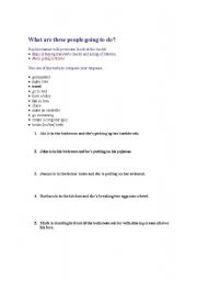 English Worksheet: BE GOING TO