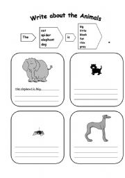 first steps in writing (animals)