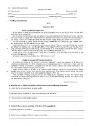 English Worksheet: Vegetarian Stars