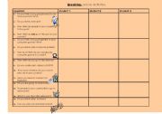 English Worksheet: leisure activities