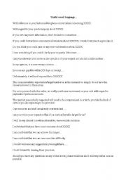 English Worksheet: Useful email langauge