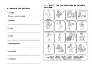 English Worksheet: OCCUPATIONS