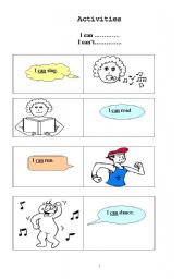 English Worksheet: activity