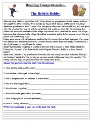 English Worksheet: The British Bobby