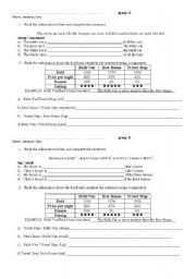 English worksheet: Short test on adjectives