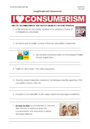 English Worksheet: Consumerism and Relative Clauses