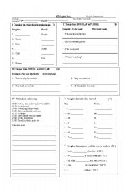 English worksheet: Test