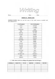 English Worksheet: There is/are