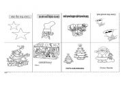 English Worksheet: Christmas mini book