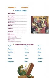 English worksheet: Literature vocabulary 2/2
