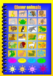 CLEVER ANIMALS - matching and speaking activity!