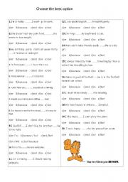 English Worksheet: so/or/ and/because/ but