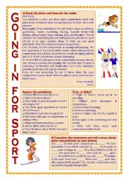 English Worksheet: Sport