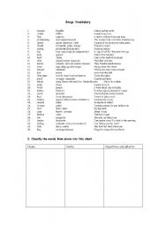 English Worksheet: verb 
