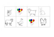 English Worksheet: Animals Bingo