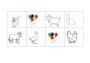 English Worksheet: Animals Bingo