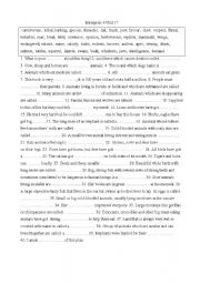 English worksheet: Enterprise 3 Unit 17 