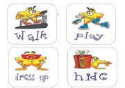 English Worksheet: flashcards . verbs I