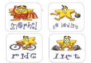 English Worksheet: Flashcards - verbs III